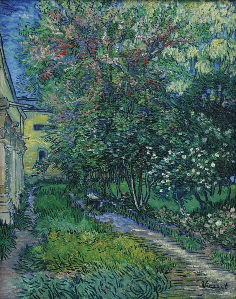  79-Vincent van Gogh-Giardino dell'Ospedale Saint-Paul, 1889 - Kröller-Müller Museum, Otterlo 